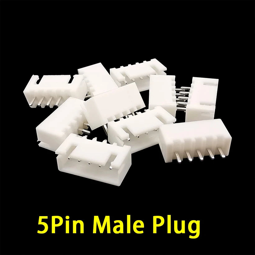 100Pcs/Lot XH2.54 Connector JST 2/3/4/5Pin Female Housing Plastic Shell Plug XH Male/Female Pin Header Dupont Wire Connector