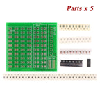 0805 SMD/SMT Components Soldering Practice Board Electronic Project Kits DIY Soldering Kit Skill Training Board Led Transistor