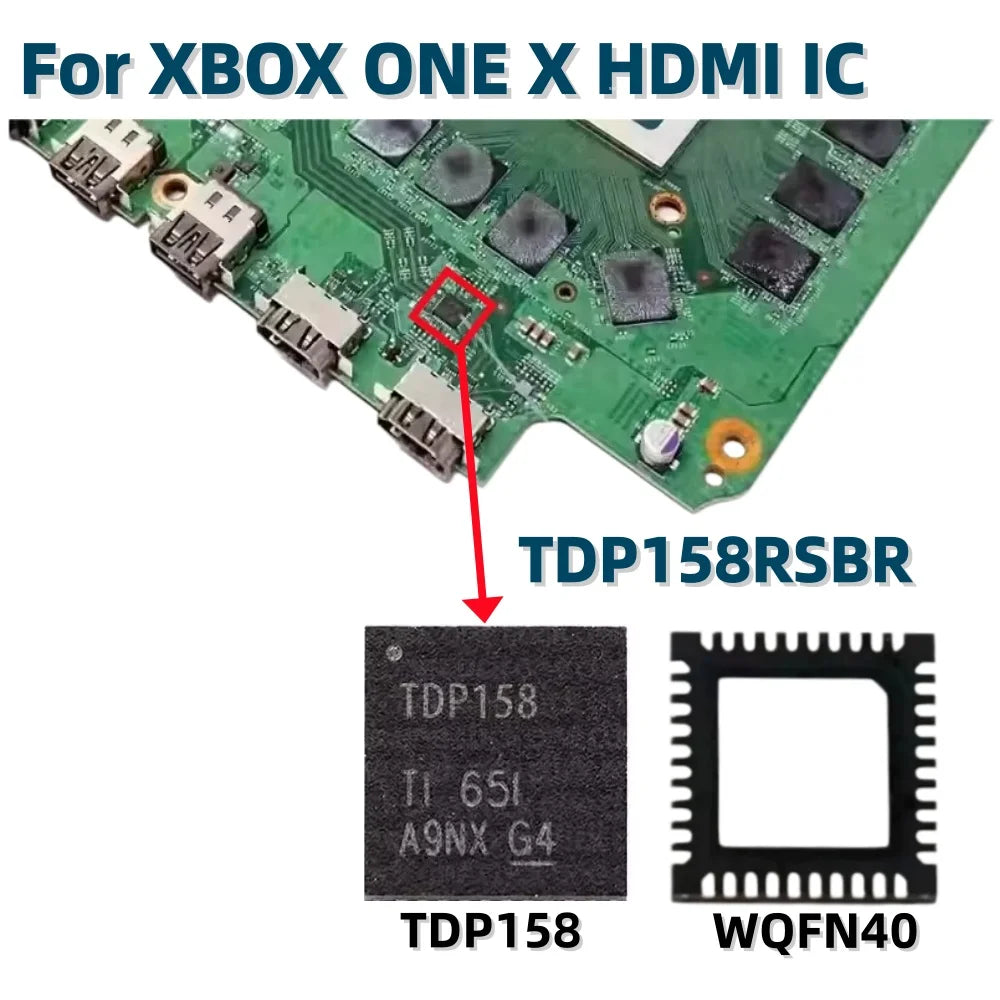 1-5pcs TDP158 75DP159 HDMI IC Retimer for XBOX ONE X ONE S QFN-40 5mm*5mm Console IC Chipset SN75DP159 TDP158RSBR WQFN40