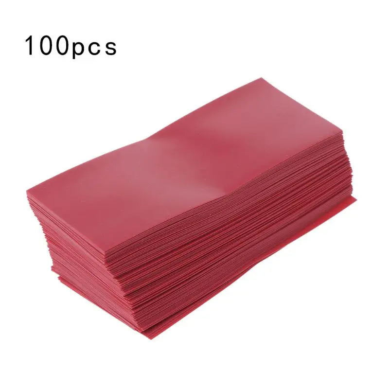 100pcs/lot Lithium Battery Encapsulation Tube 18650 Dedicated Heat Shrink Tubing Skin PVC Shrink Film Battery Cover