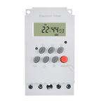 AC 220V 25A Digital Programmable Timer Din Rail Electronic   Controller with LCD Display Clock Electronic Timer