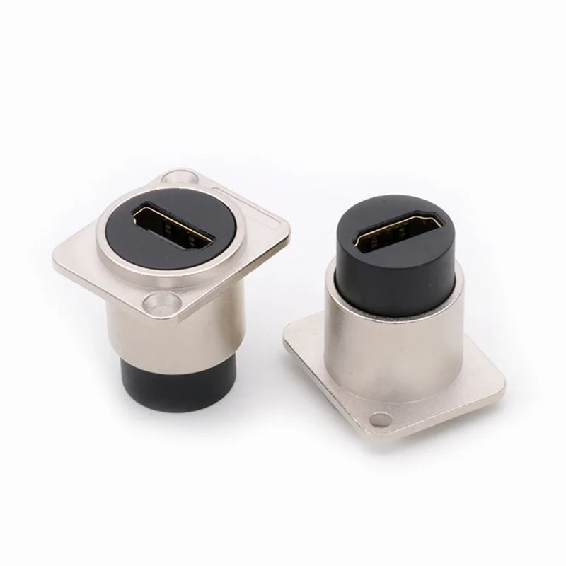1PC D Type Chassis Connector, D Female Socket Panel Mounted Connector HDMI-Compatible
