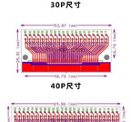 FFC/FPC Adapter Board 0.5/1.0mm To Straight/bent 2.54 Pin Header  4/6/12/24/40-80P Flex Cable Adapter