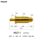 5pcs Pogo Pin Connector Pogopin Battery Spring Loaded Contact SMD Needle PCB 2 3 4 5 6 7 8 9 10 12 14 MM Test Probe H021 - H040
