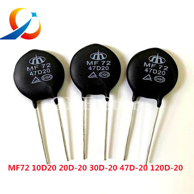 10PCS MF72 Thermistor 0.7D/1/1.3/1.5/3/5/8/10/12/15/16/20/30/47/120D-5/7/9/11/13/15/20 High Power Negative Temperature NTC NEW