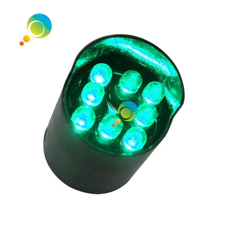 10pcs Mini LED Traffic Signal Light Pixel Cluster 26mm Diameter Yellow Blue Red White Green Replacement Lights for Traffic Signa