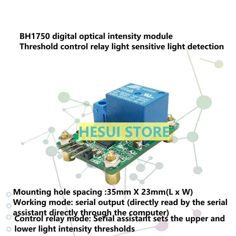 BH1750 Light sensor Module Digital light intensity Illuminance module Light detector control relay