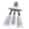 3/4/5 E26 E27 Edison Screw CFL LED Lamp Bulb Base Adapter Anti-Flame PBT Pendant Ceiling Mount Light Socket Splitter Extender