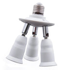 3/4/5 E26 E27 Edison Screw CFL LED Lamp Bulb Base Adapter Anti-Flame PBT Pendant Ceiling Mount Light Socket Splitter Extender