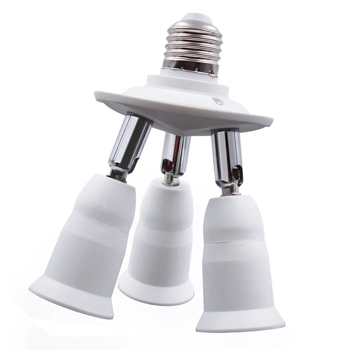 3/4/5 E26 E27 Edison Screw CFL LED Lamp Bulb Base Adapter Anti-Flame PBT Pendant Ceiling Mount Light Socket Splitter Extender
