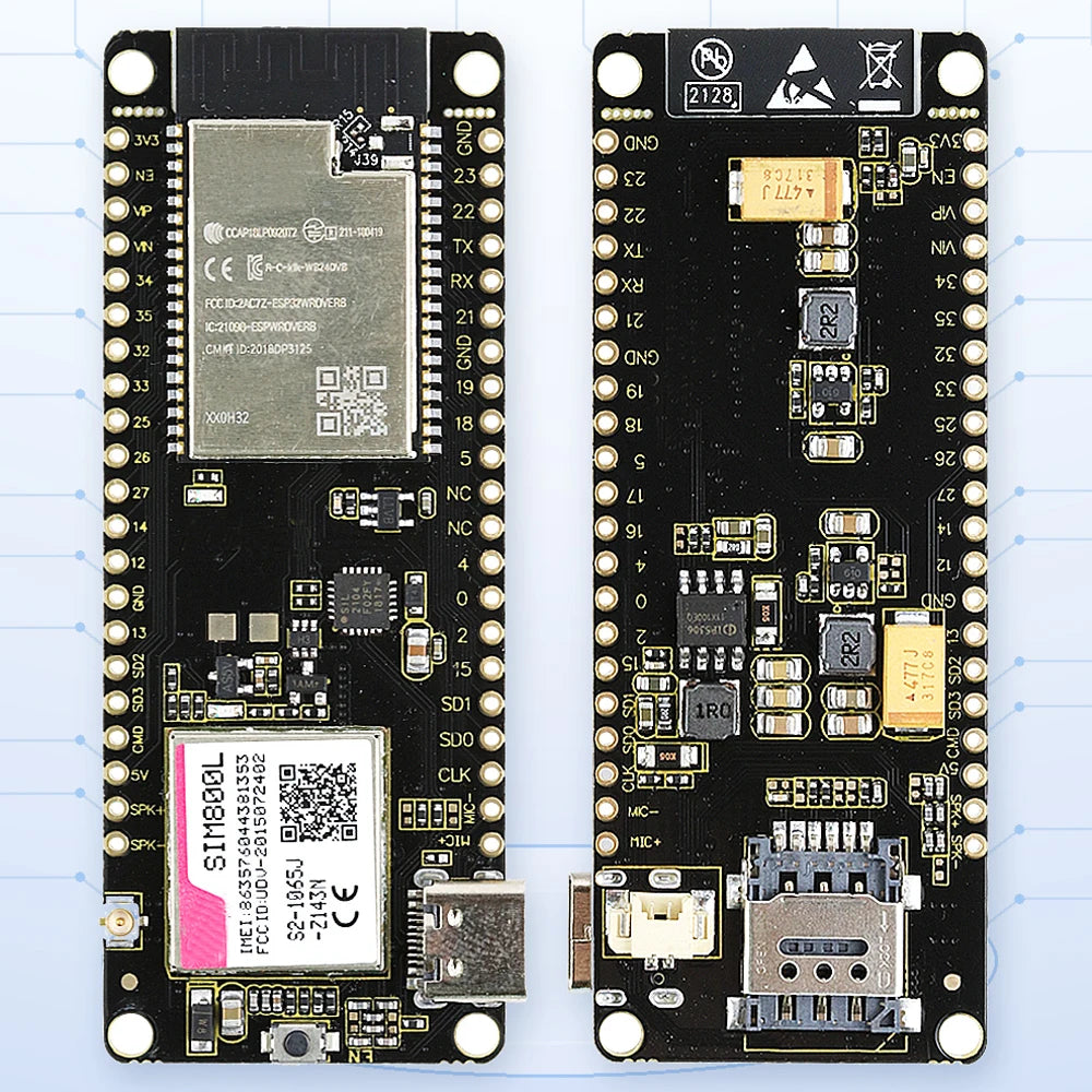 ESP32 SIM800L TTGO T Call V1.3 GSM GPRS Wireless Module SIM Card Antenna Development Board for Arduino