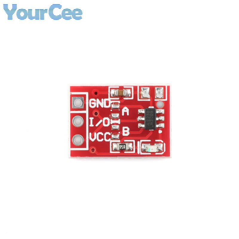 50pcs/5pcs TTP223 Touch Button Module Capacitor Type One Single Channel Self Locking Touch Switch Sensor 15*11mm 2.5-5.5V