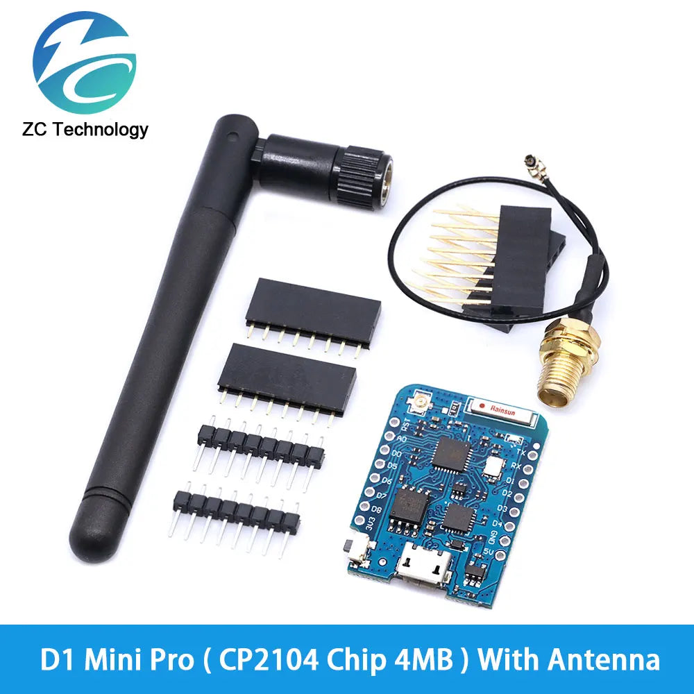 ESP8266 ESP-12 ESP-12F ESP32 CH340G CH340 V2 USB WeMos D1 Mini PRO V3.0.0 WIFI Development Board NodeMCU Lua IOT 3.3V With Pins