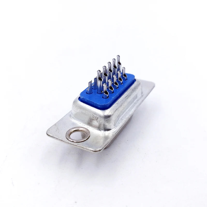 10PCS DB9 Adapter Connector Core RS232 Serial COM Plug Connectors Hole/pin DB15 Female Male Port Socket D Sub DP9 Plastic Case