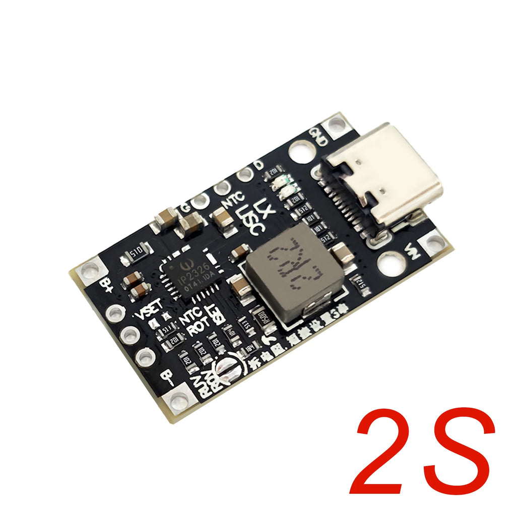 1-10PCS Type-C BMS with Balance Charging 15W Fast Charge Li-ion Battery Boost Module 2S 3S 8.4V 12.6V for DIY Charger PCB Board