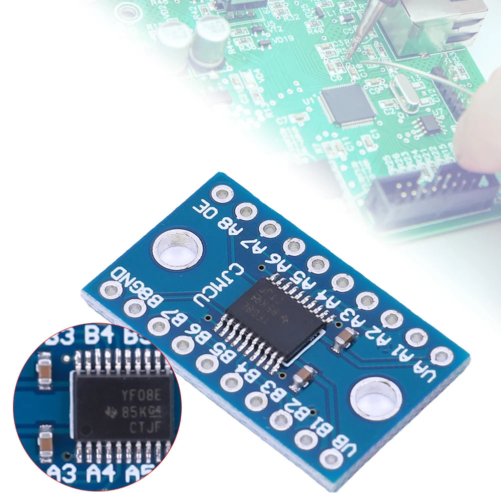 TXS0108E Logic Level Conversion Module 3.3V 5V 8 Channel Logic Level Shifter Bi-Directional Module High Speed for Arduino