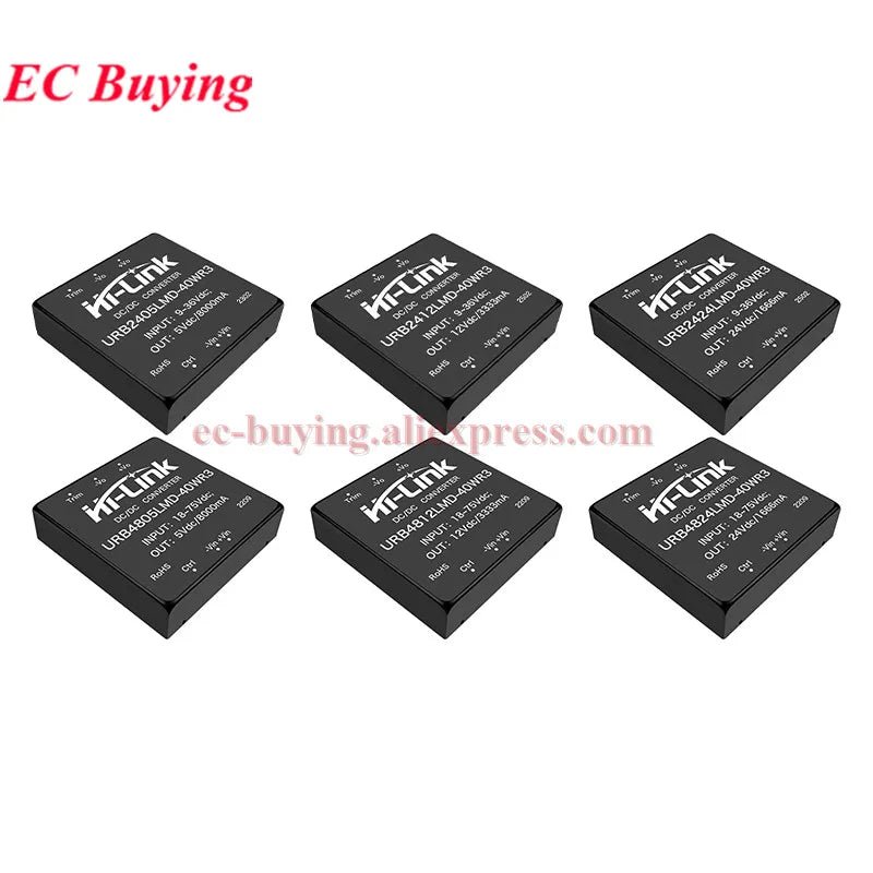 30W 40W 50W AC DC Power Module 110V 48V 24V to 48V 24V 15V 12V 9V 5V 3.3V URB4812LMD URB2405LMD URB1D24LD URB2415LD URB2403LD