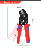 Ratcheting Crimping Plier for PH2.0/XH2.54/2.54/2.8/3.0/3.96/4.8/KF2510/JST Terminal Dupont Connectors Crimper Tool SN-2549