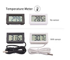 LCD Digital Indoor Outdoor Thermometer Thermo Hygrometer Probe Tester Incubator Aquarium Temperature Humidity Meter Sensor Gauge