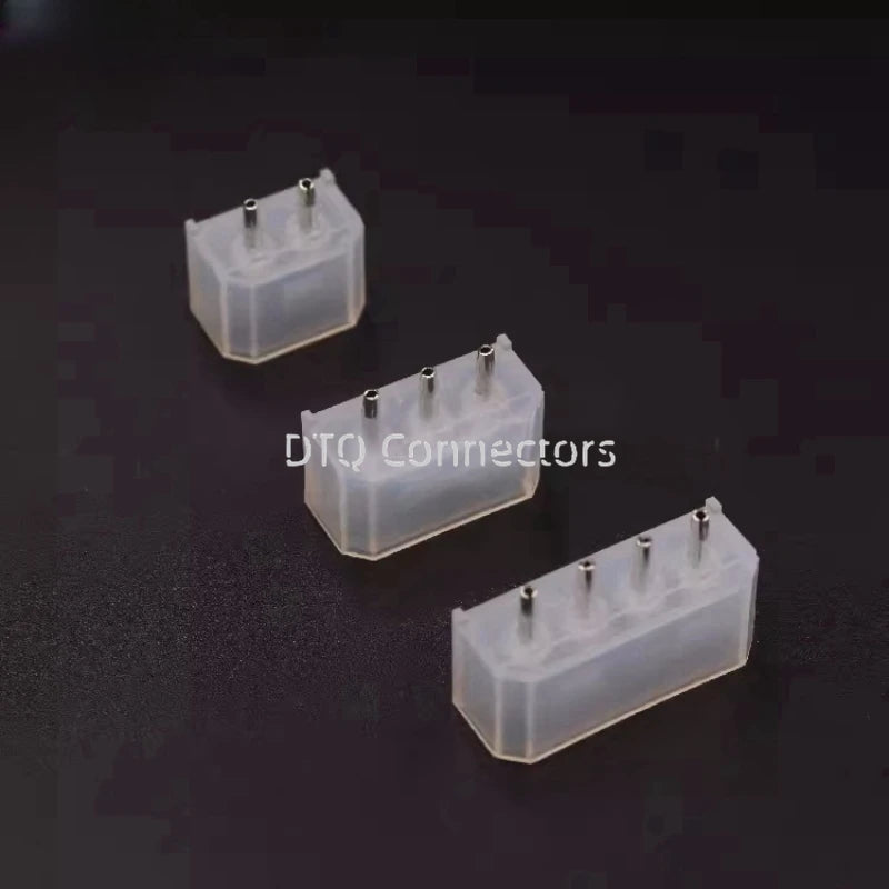 10pcs 5.08mm IDE Connector 4 Pin D Shape Wafer Straight Hollow Pin  PCB Solder Molex Big IDE 2P/3P/4P ATX Power Socket