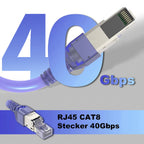 RJ45 CAT8 Cat7 CAT6A Connector Tool-Free, ZoeRax Toolless RJ45 Termination Plug Reusable Shielded for Ethernet Cables 10Gbps POE