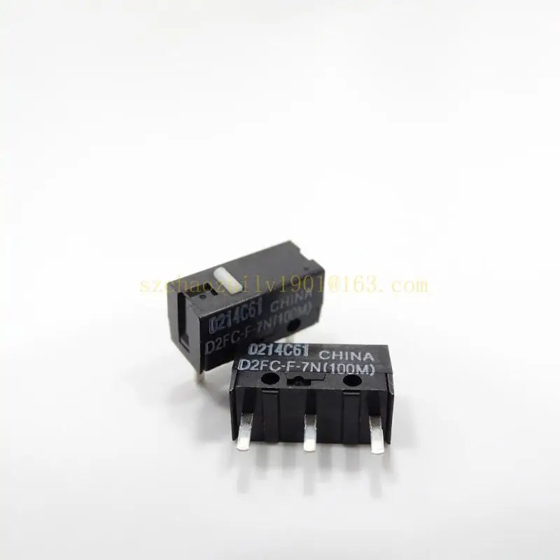 Original Mice Micro Switches D2FC-F-7N(100M) 3Pin WhiteDots 100Millions Clicks,3Pin WhiteDots Touch Switches Micro Hot 100Millio