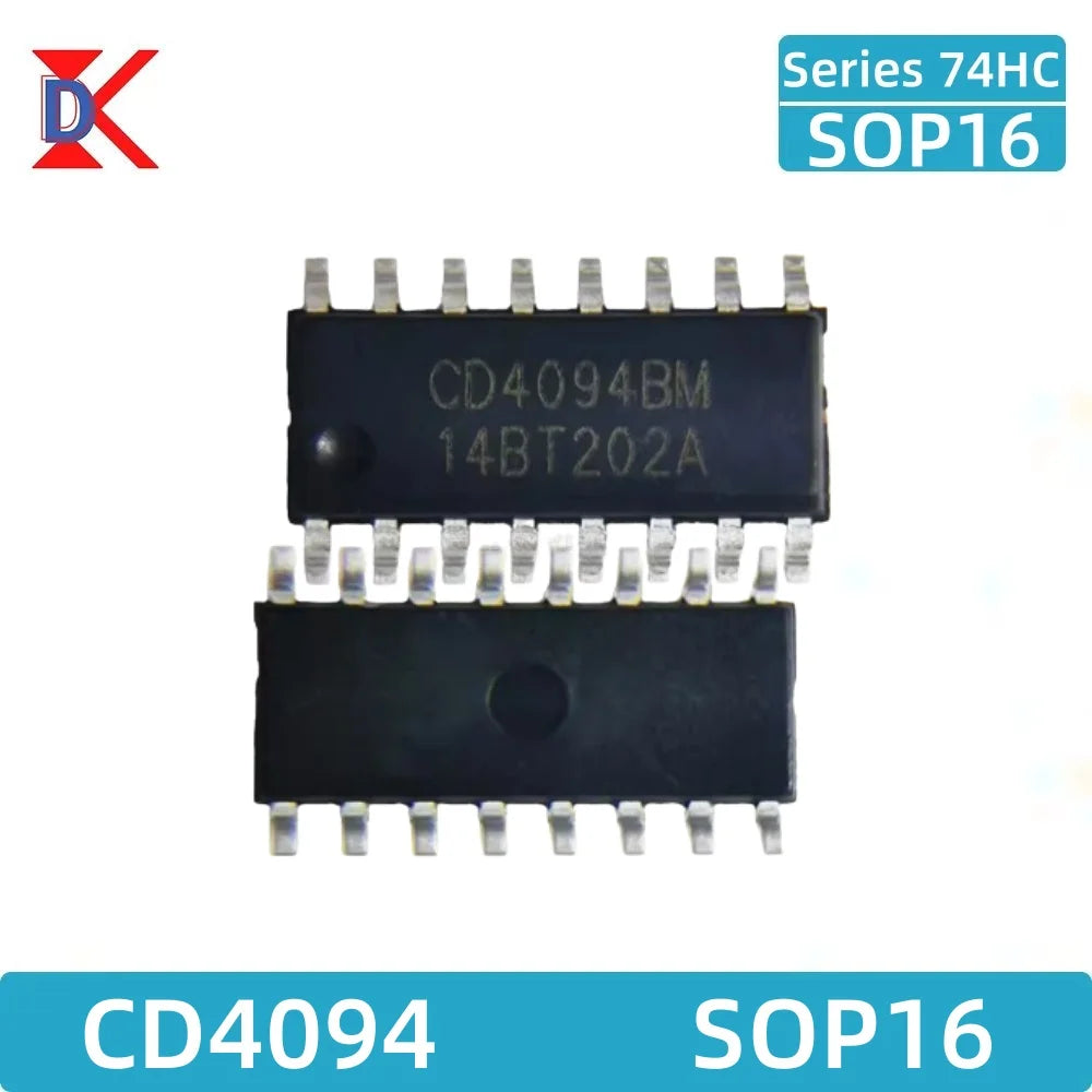 Logic gate IC chip 10PCS CD4011 CD4001 CD4094 CD4060 CD4069 CD40106 CD4051 CD4052 CD4053 CD4093 CD4013 CD4017 SOP14 SOP16