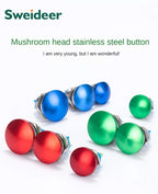 16/19/22mm Metal Button Switch Waterproof Momentary Self Reset Screw Foot Red Green Blue Mushroom Head Power Switch