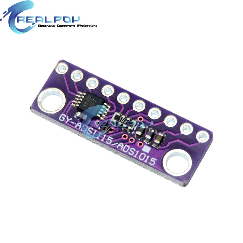 DC 2 -5V 4 CH ADS1115 Module ADC with Pro Gain Microcontroller 16 Bit Amplifier Board for Arduino I2C IIC ADC AVDD