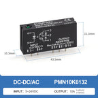 ENMG PMN5D6132 DC Solid State Relay SSR 5A 60V PCB Mount Relay 3-32V Input 5-60V Output Optical Isolation MOSFET Relay