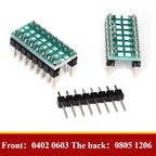 5PCS PCB Board SMD Turn To DIP Adapter Converter Plate SOP 8/16/14/20/24/28P SOT89 SOT23 SOT223 TO DIP SOP/MSOP/TSSOP