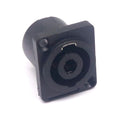 XLR 4 Pin Speakon Panel Mount Board Connector 4 Poles Powercon Female Jack Socket XLR Audio Video Cable Wire Adapter insert
