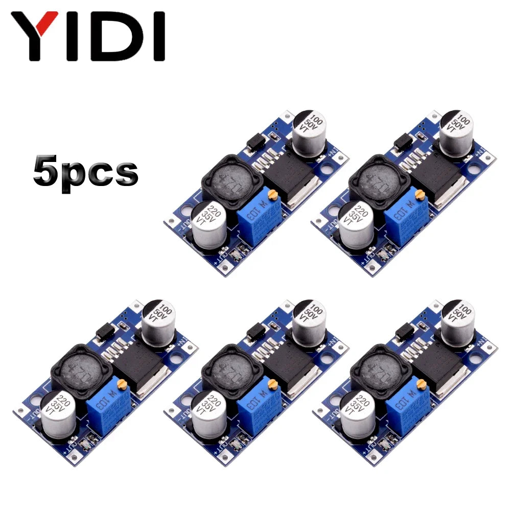 5pcs LM2596 DC to DC Buck Converter LM2596S ADJ 3A Voltage Regulator Adjustable Step Down Power Supply Module 24V 12V 5V