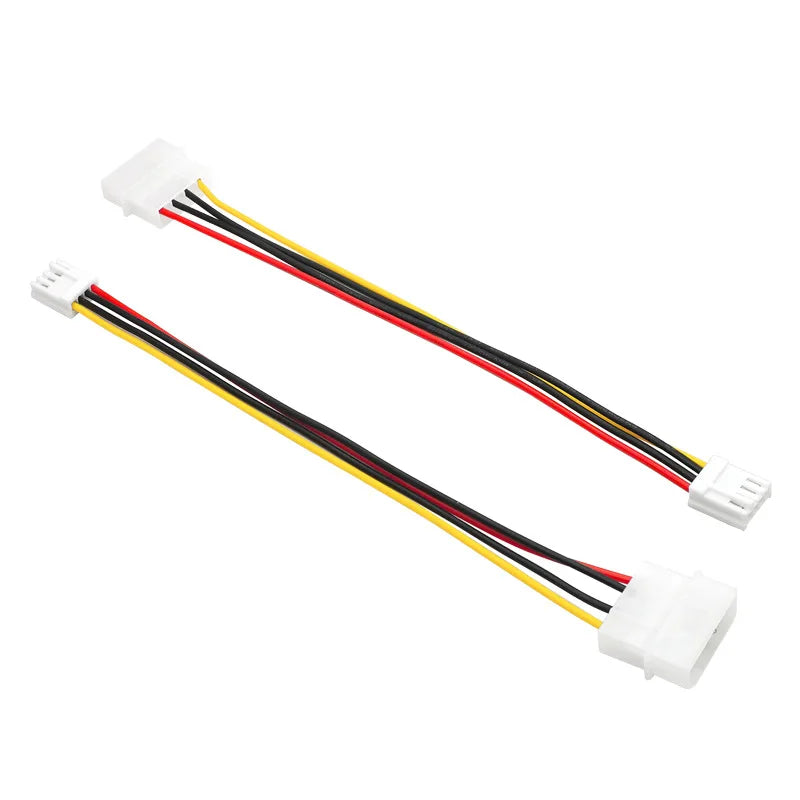 Big 4 Pin Molex to Small 4Pin Convert Cable FDD Floppy Disk Drive Power Supply Wire Computer IDE to Power Connection Plug Cord