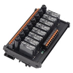 ENMG DC Inline 2 4 6 8 10 12 16-Way Solid State Relay Module RT-SSK Non-contact DC PLC AC Amplifier Board 5-24V Fuse Protections