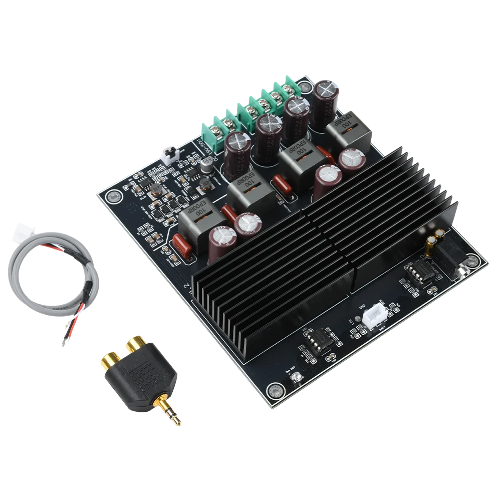 TPA3255 HIFI Dual Core Stereo Amplifier Board 2 Channel 600W+600W Class D Digital Power Amplifier TL072 OP AMP