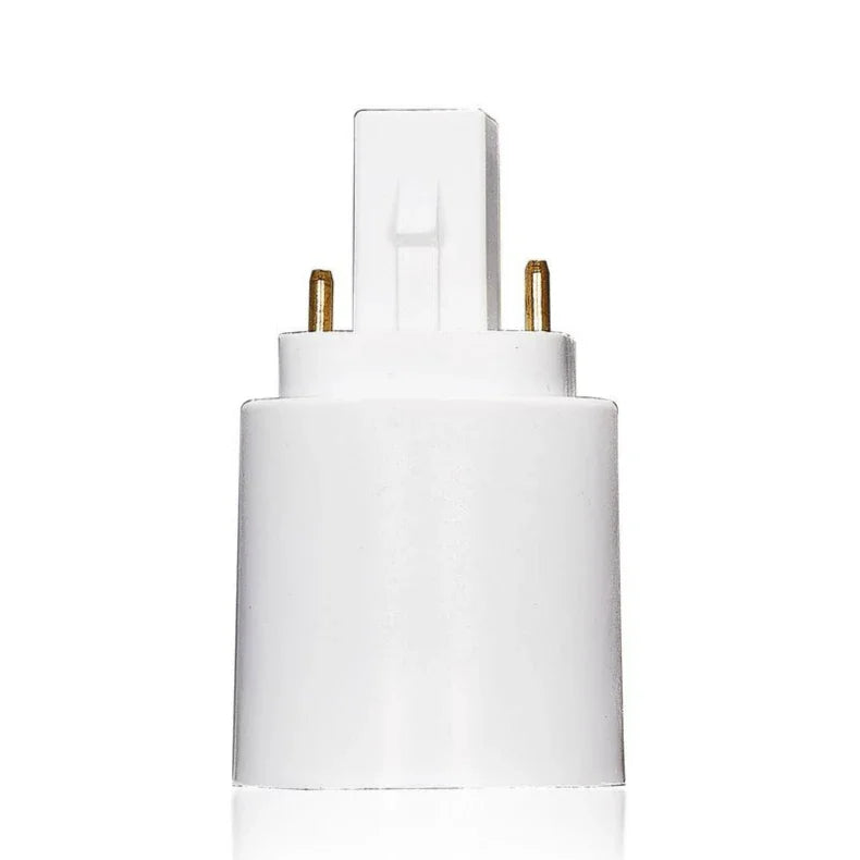 5pcs G24d To E26 LED Light Base Converter2Pin G24 To E27 Lamp Holder Adapter Allow You Install E27 Standard Lamp in G24d Socket