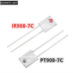 IR908-7C PT908-7C Photodiode Receiving Tube Infrared Pair Tube Side Photoelectric Crystal Infrared Transmitting Tube