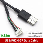 usb touch screen camera terminal cable xh2.54/ph2.0/mx1.25/sh1.0 motherboard usb connection cable