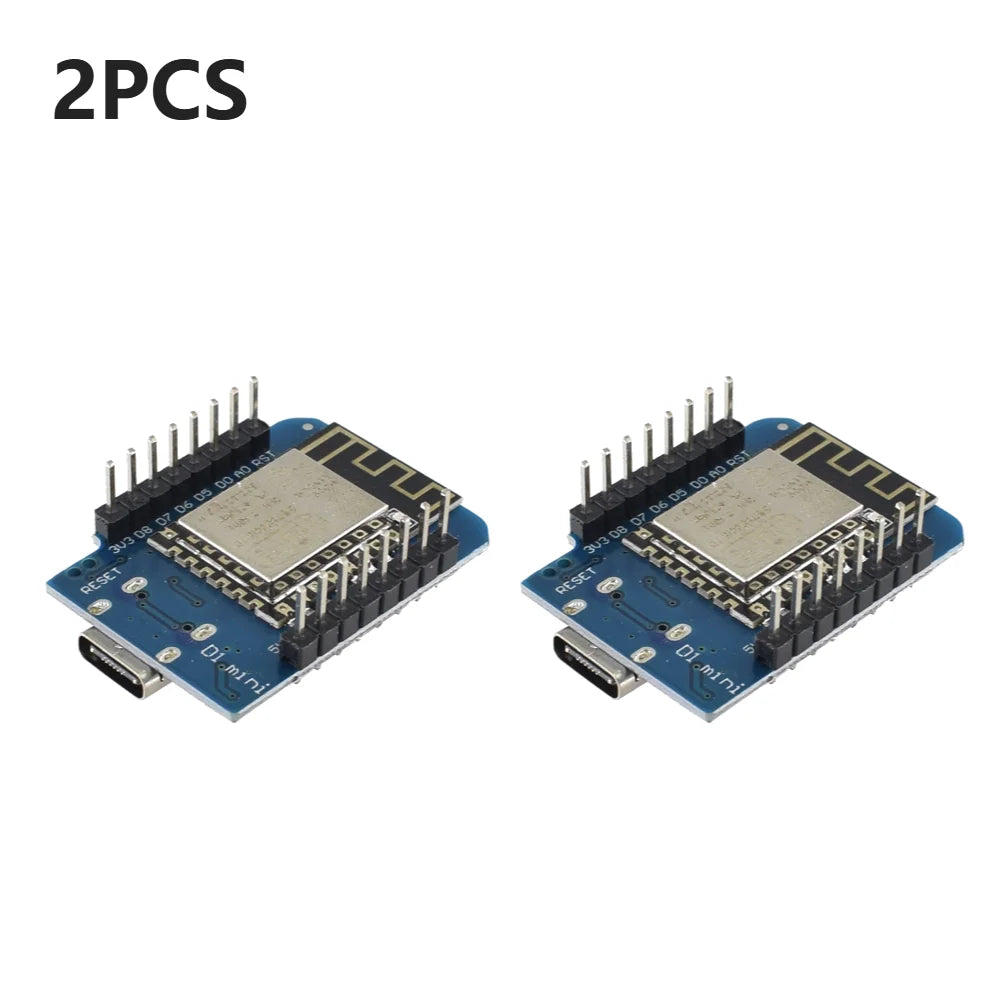 50/20/10/1PCS ESP-12F ESP8266 D1 Mini WIFI Development Board NodeMCU Lua IOT Wifi Welded Boards Type-C Interface Soldered Module