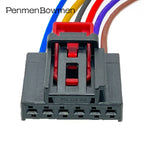 1 Set 6 Pin Auto Rear Lamp Seat Height Adjuster Electrical Cable Connectors Female Wire Harness Plug For 1S0972706