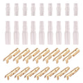 200pcs 3.9mm Bullet Connectors Male and Female, Brass Bullet Terminal Connectors with Insulation Cover for Motorcycle Moto