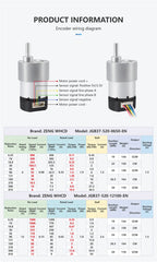 JGB37-520 Hall Encoder DC Geared Motor, 6V/12V, Reversible, High Torque 21KG.CM, All-metal Geared DC Motor With Hall Encoder.