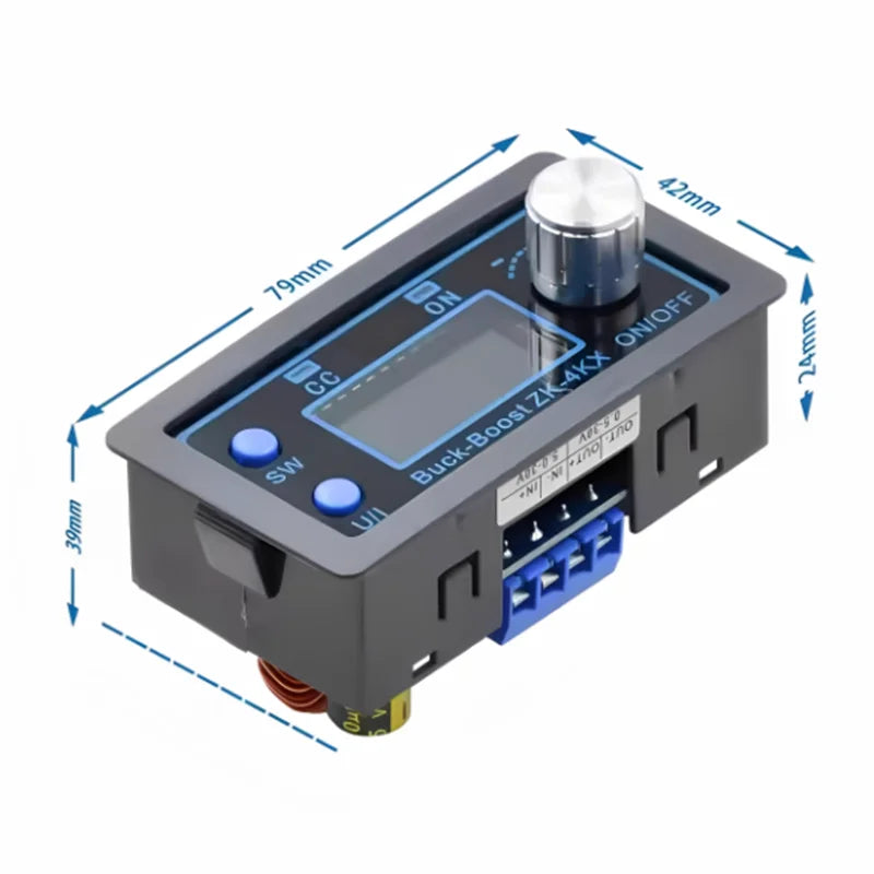 ZK-4KX ZK-5KX DCDC Buck Boost Converter CC CV 0.5-30V 4A 5V 6V 12V 24V Power Module Adjustable Regulated Laboratory Power Supply