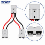 30-50cm 1-to-2 Anderson Connector Y Splitter Cable for RV, ATV, UTV, Tractors and Agricultural Machinery
