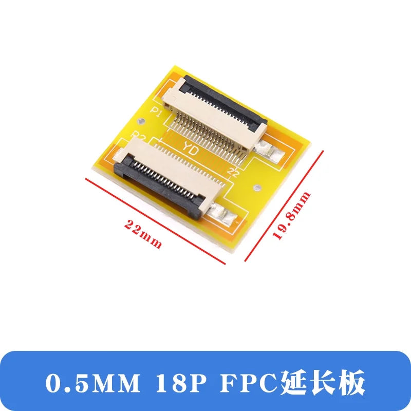 2Pcs FFC/FPC Flexible Cable Extension Board Adapter 0.5MM Pitch 4P/8/10/12/14/16/20/24/30/40/50/60/64Pin