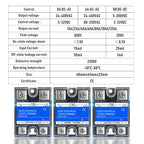 SSR Solid State Relay 10A 25A 40A 60A 80A 100A 120A Single Phase Control Relay DC TO AC DC TO DC AC TO AC