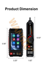 WANGLU All-in-One PoE Network Cable Tester, RJ45 TDR Test, PoE Detector, Digital multimeter & Fiber OPM/VFL/Level Meter LT-600T