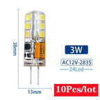 10Pcs/lot G4 LED Light Bulb 2W 3W 4W 5W 7W 9W AC DC12V 220V Corn Lamp SMD2835 Spotlight Chandelier Lighting Replace Halogen Lamp