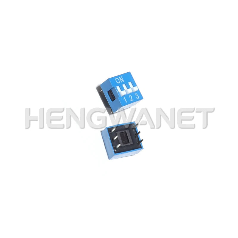 10PCS Slide Type Switch Module 1 ~ 12 Bit 2.54mm Position Way DIP Blue Pitch Toggle Switch Red Snap Switch For PCB 8PIN 6PIN